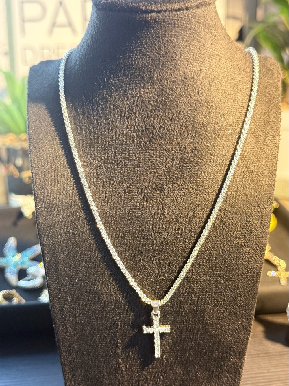 16-23” - 925 Sterling Silver Cross Pendant Necklace